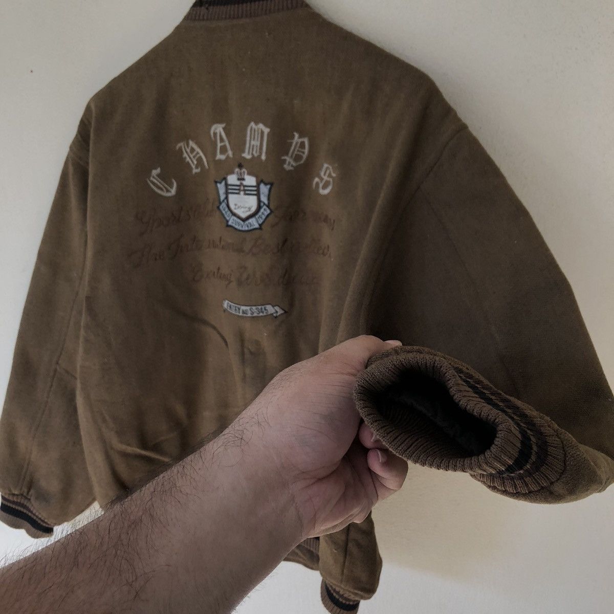 Japanese Brand VINTAGE VARSITY JACKET SHAMPS SPORTCLUB BIG LOGO Size US L / EU 52-54 / 3 - 5 Thumbnail