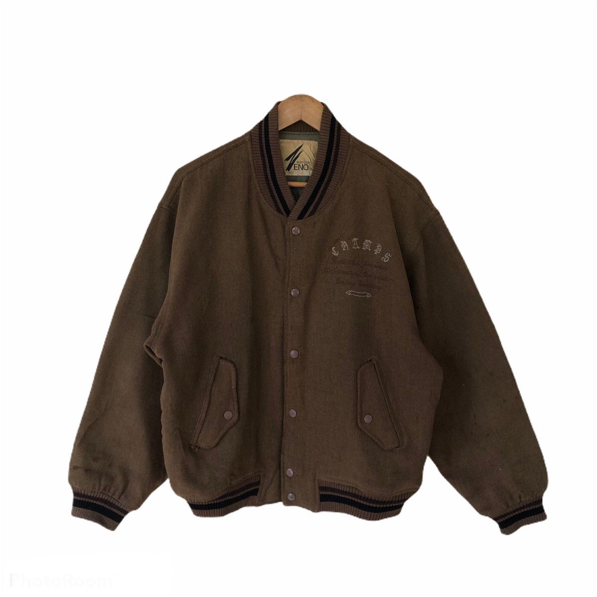 Japanese Brand VINTAGE VARSITY JACKET SHAMPS SPORTCLUB BIG LOGO Size US L / EU 52-54 / 3 - 2 Thumbnail