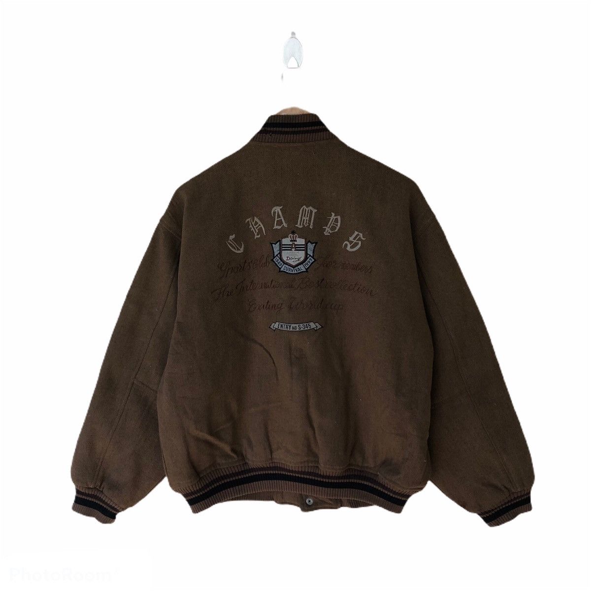 Japanese Brand VINTAGE VARSITY JACKET SHAMPS SPORTCLUB BIG LOGO Size US L / EU 52-54 / 3 - 1 Thumbnail