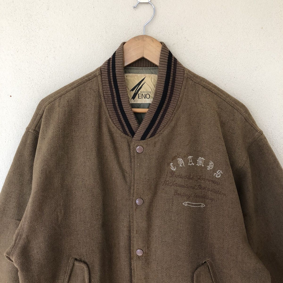Japanese Brand VINTAGE VARSITY JACKET SHAMPS SPORTCLUB BIG LOGO Size US L / EU 52-54 / 3 - 10 Thumbnail
