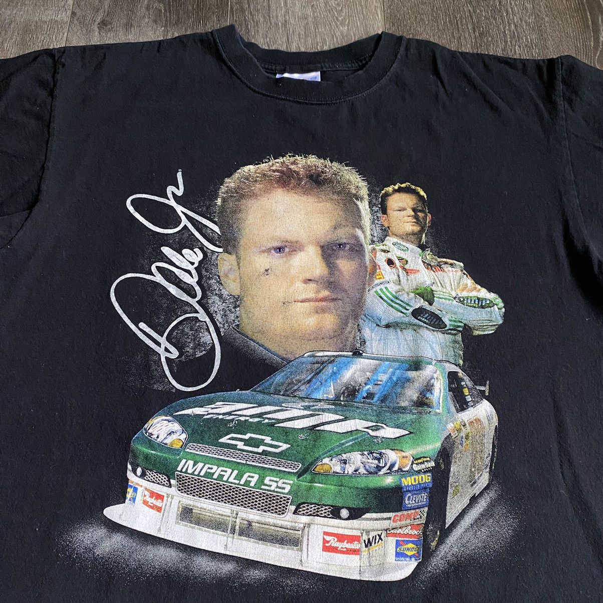 Chase Authentics Vintage Dale Earnhardt Jr Race Double Sided Graphic Logo Tee Size US L / EU 52-54 / 3 - 3 Thumbnail