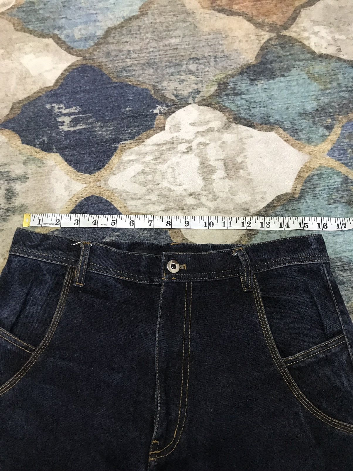 If Six Was Nine Zippered Monster Mouth Biker Curve Jean Size US 32 / EU 48 - 7 Thumbnail