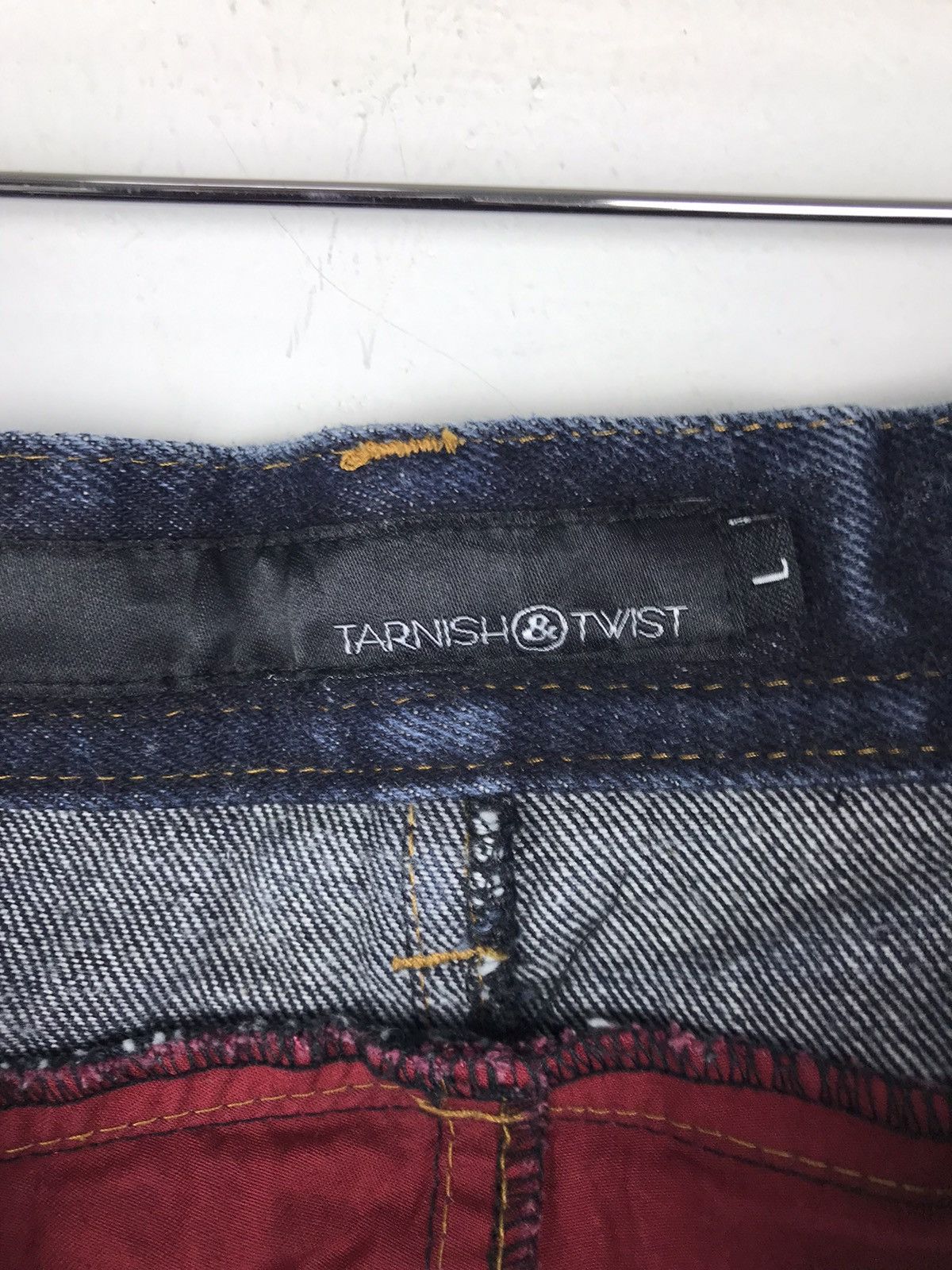 If Six Was Nine Zippered Monster Mouth Biker Curve Jean Size US 32 / EU 48 - 6 Thumbnail