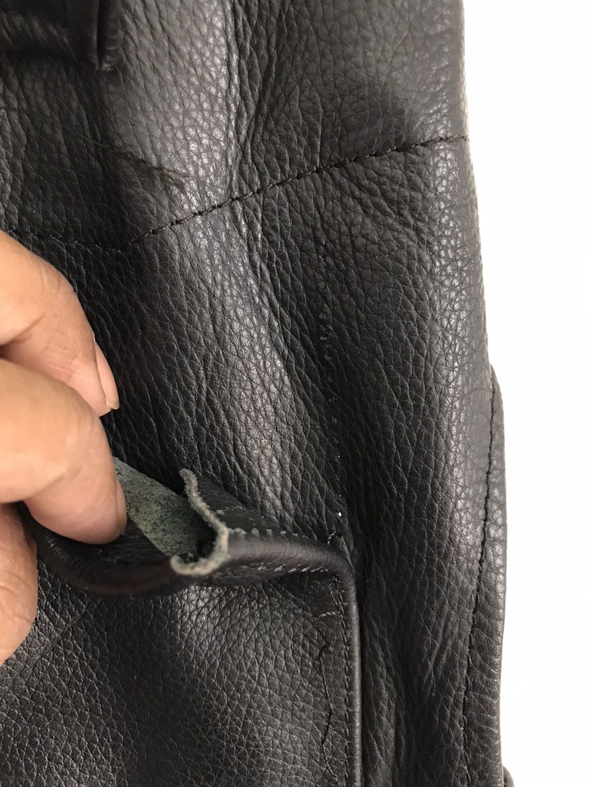 Indian Motorcycle × Leather Vintage Biker Leather Pants adjustable size Size US 34 / EU 50 - 9 Thumbnail
