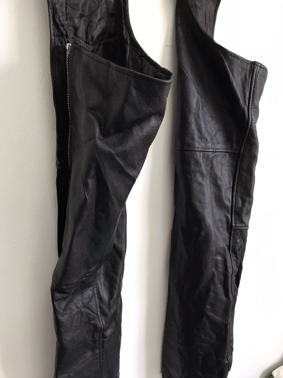 Indian Motorcycle × Leather Vintage Biker Leather Pants adjustable size Size US 34 / EU 50 - 4 Thumbnail