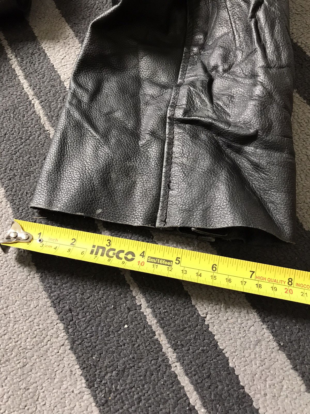 Indian Motorcycle × Leather Vintage Biker Leather Pants adjustable size Size US 34 / EU 50 - 13 Thumbnail