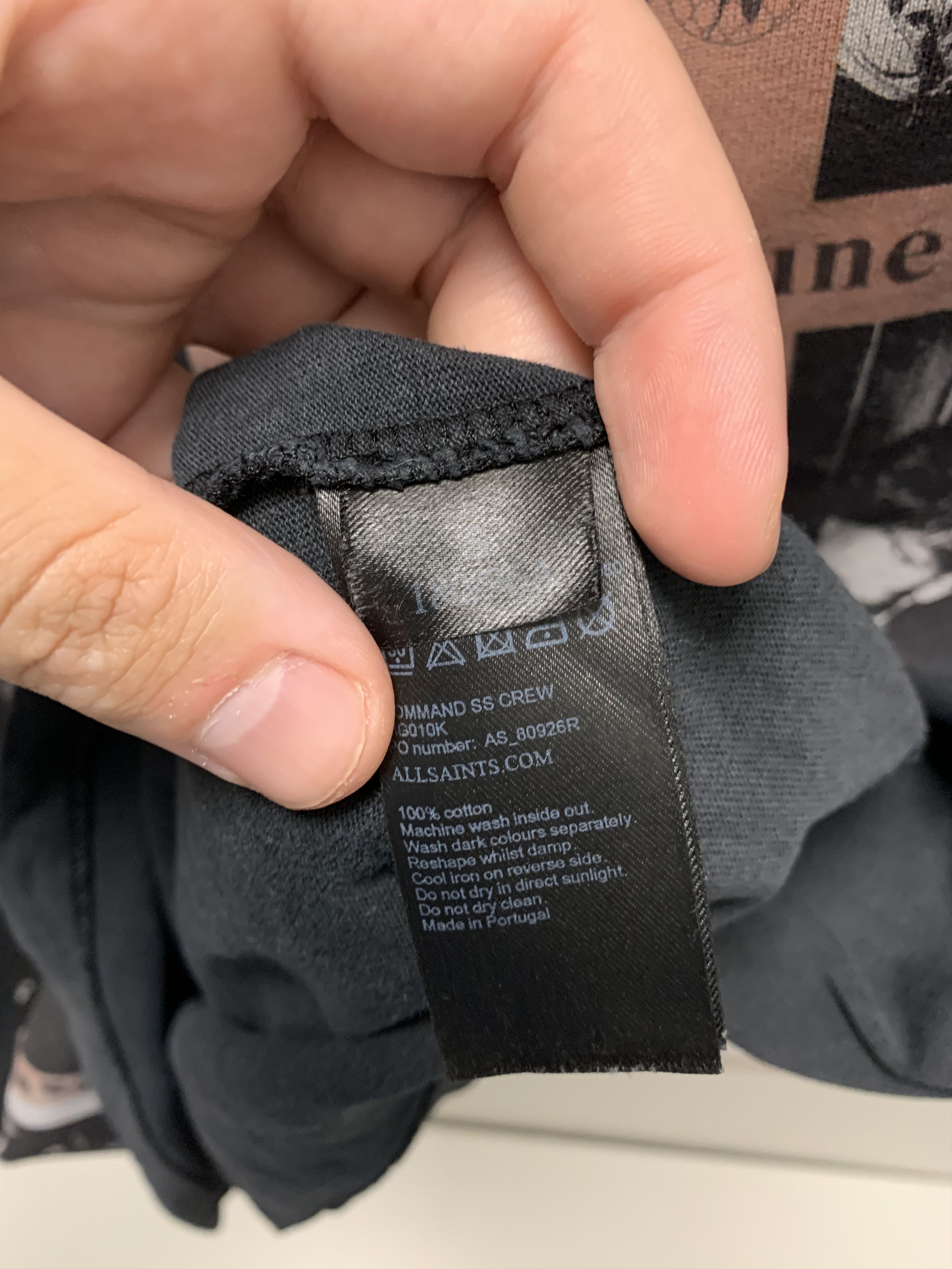 Allsaints Allsaints fullprint big logo t-shirt S-M size Size US M / EU 48-50 / 2 - 4 Thumbnail