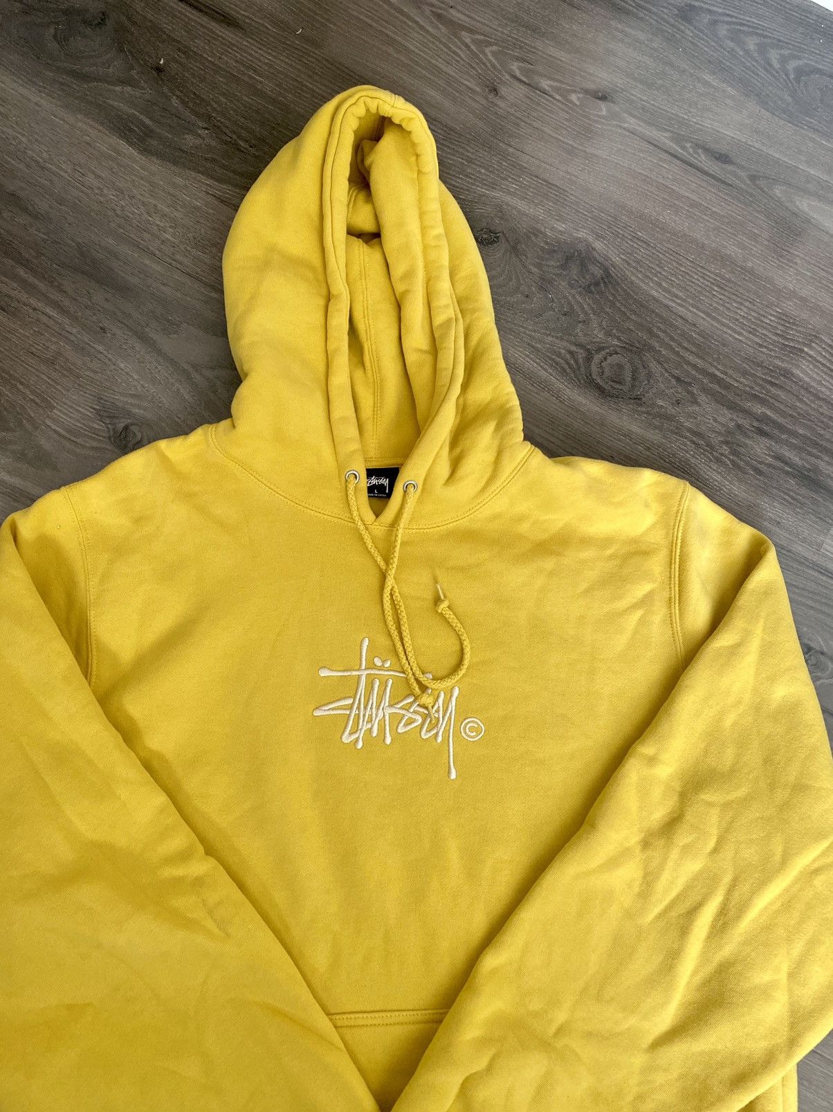 Vintage Stussy Hoodie Yellow