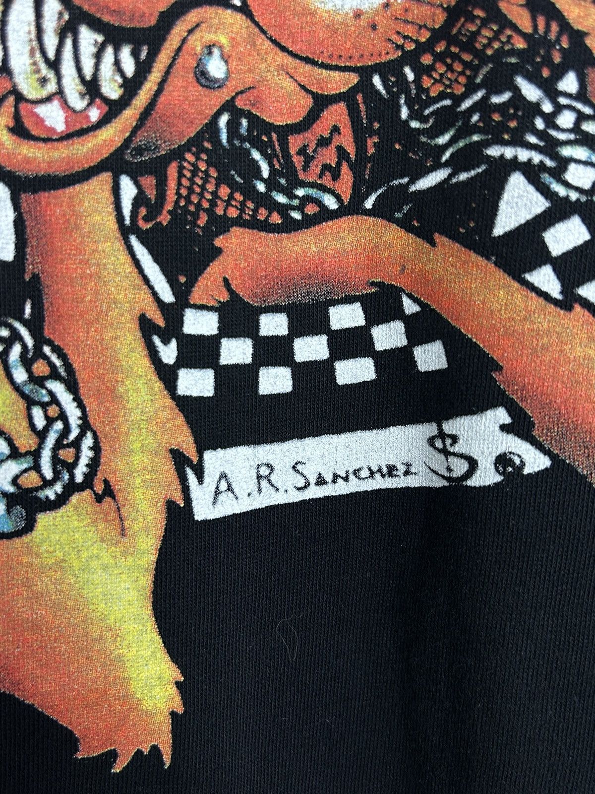 Band Tees 90s Vintage 1998 Ska-P Sanchez Big Logo Rare Long Sleeve Size US XL / EU 56 / 4 - 6 Thumbnail