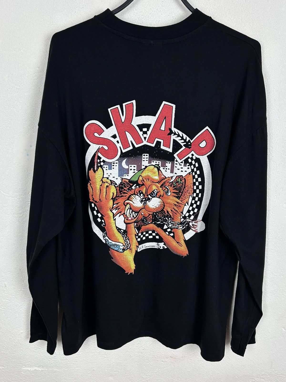 Band Tees 90s Vintage 1998 Ska-P Sanchez Big Logo Rare Long Sleeve Size US XL / EU 56 / 4 - 1 Thumbnail