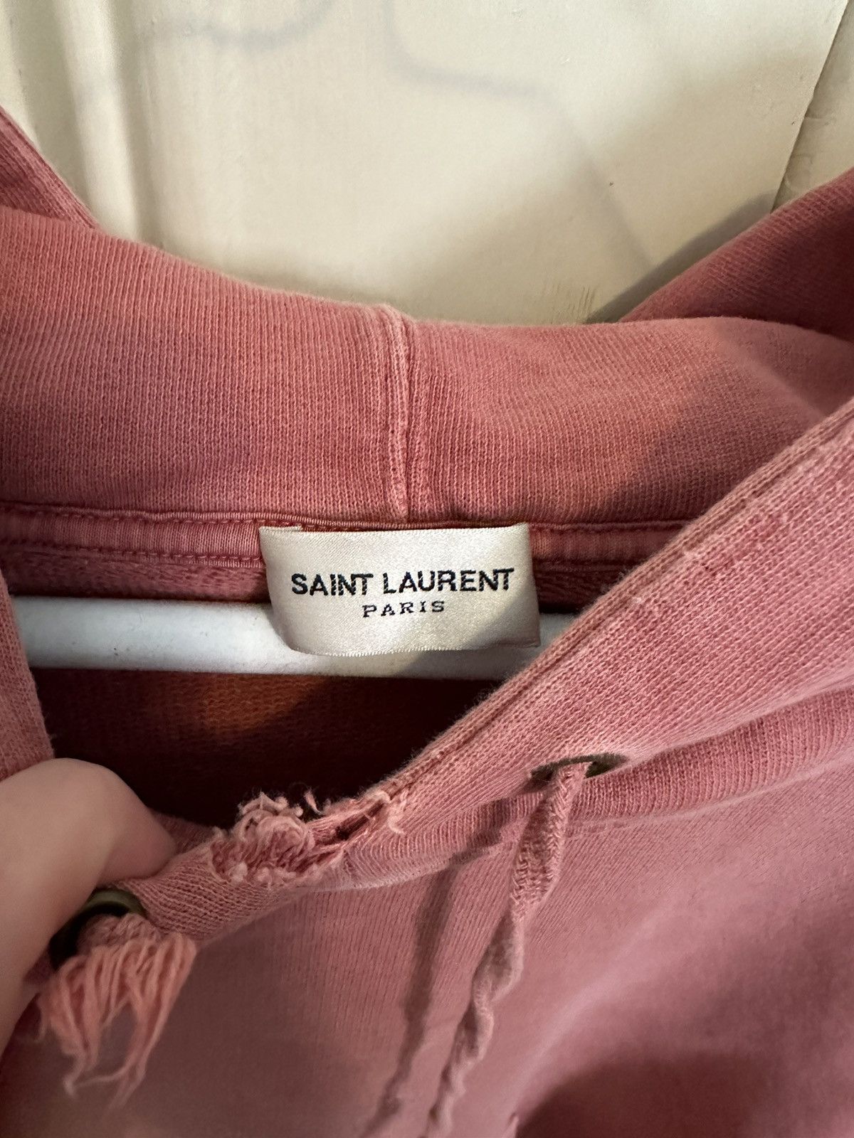 Saint Laurent Paris Dark Pink Saint Laurent Hoodie Size US S / EU 44-46 / 1 - 5 Thumbnail