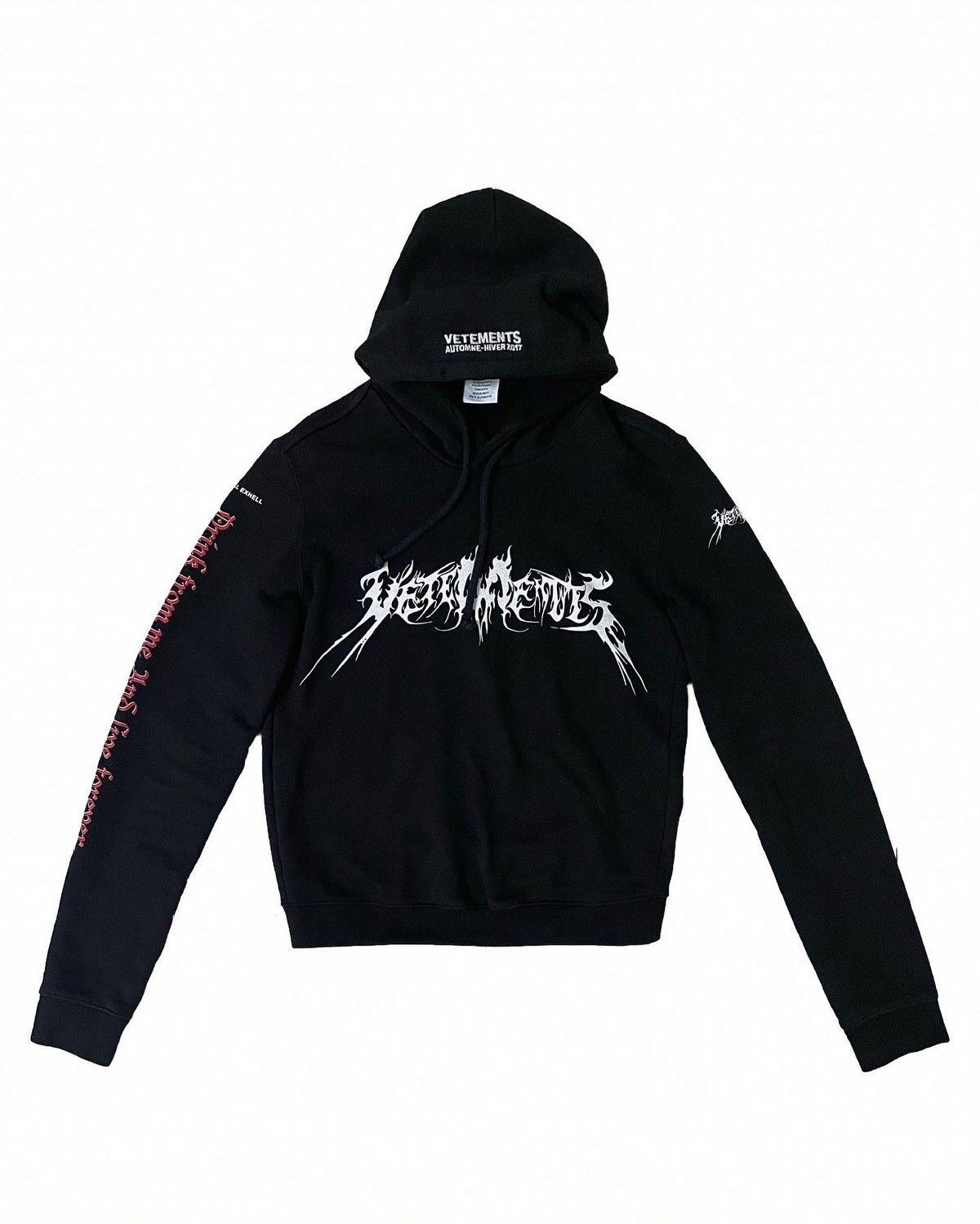 Vetements total hotsell darkness hoodie