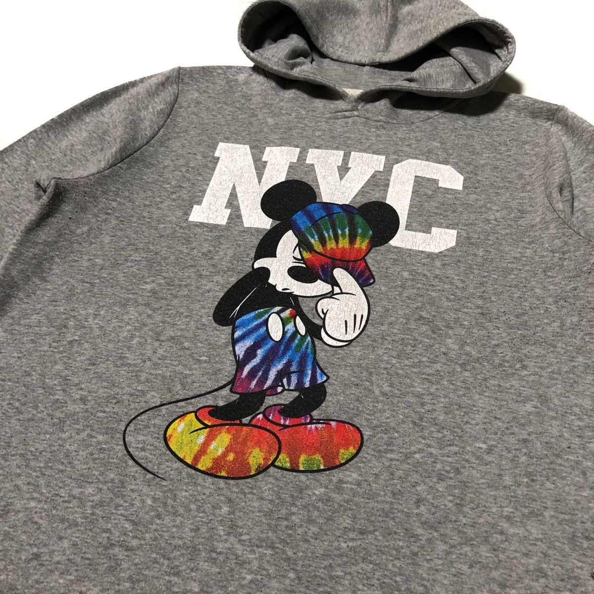 Disney Mickey NYC Hooded Sweatshirt Heather Grey Size US L / EU 52-54 / 3 - 3 Thumbnail