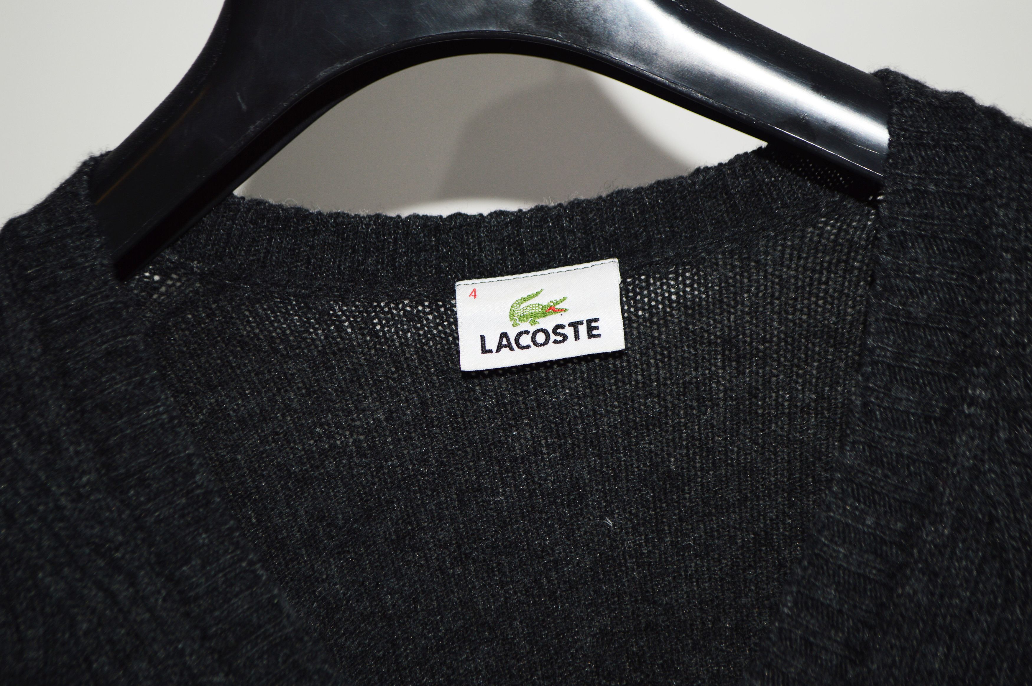 Lacoste Lacoste V-neck Wool Cashmere Pullover Size 4 L Size US L / EU 52-54 / 3 - 5 Thumbnail