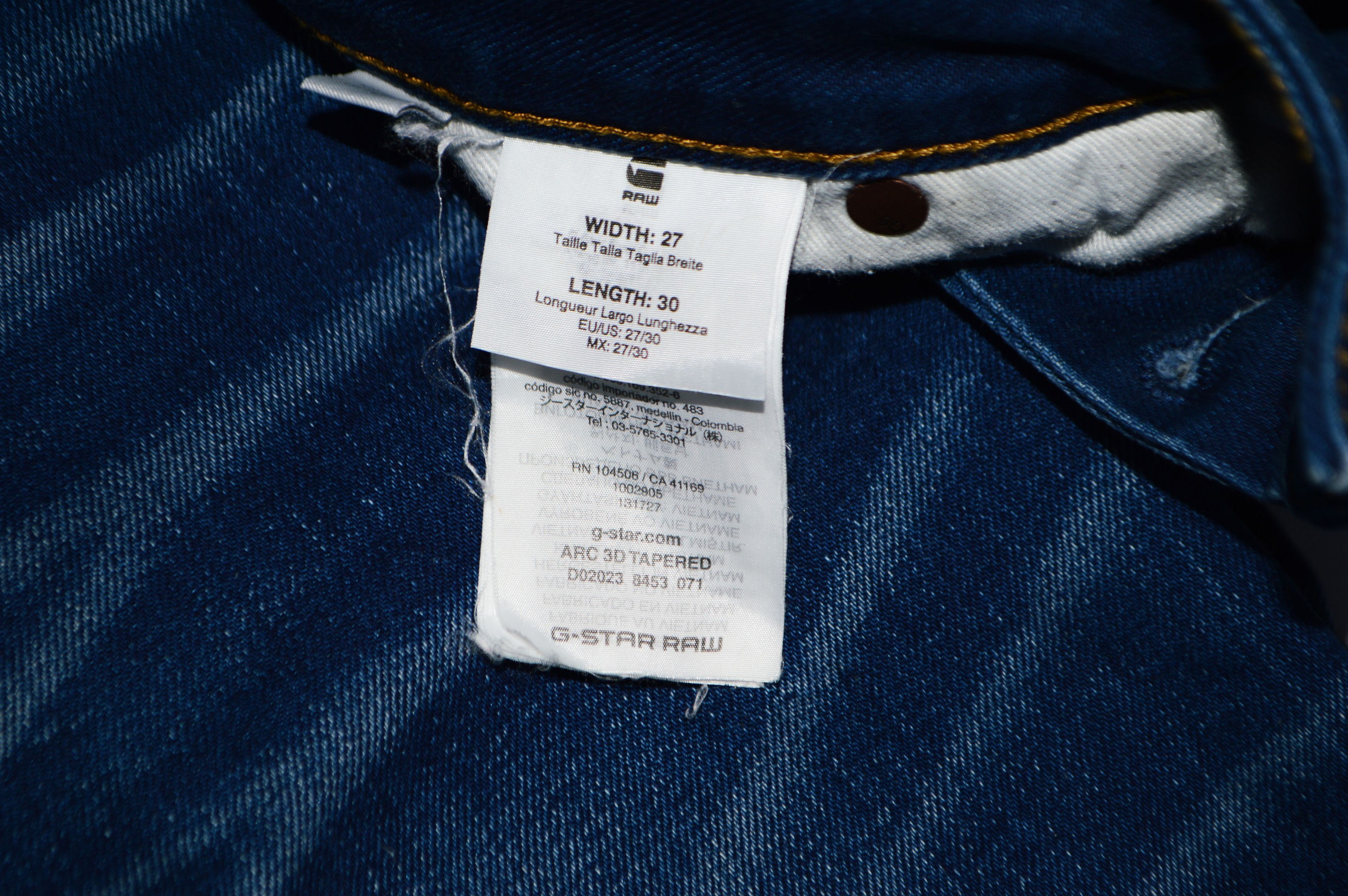 G-Star G-Star RAW ARC 3D Tapered Jeans Size US 27 - 7 Thumbnail