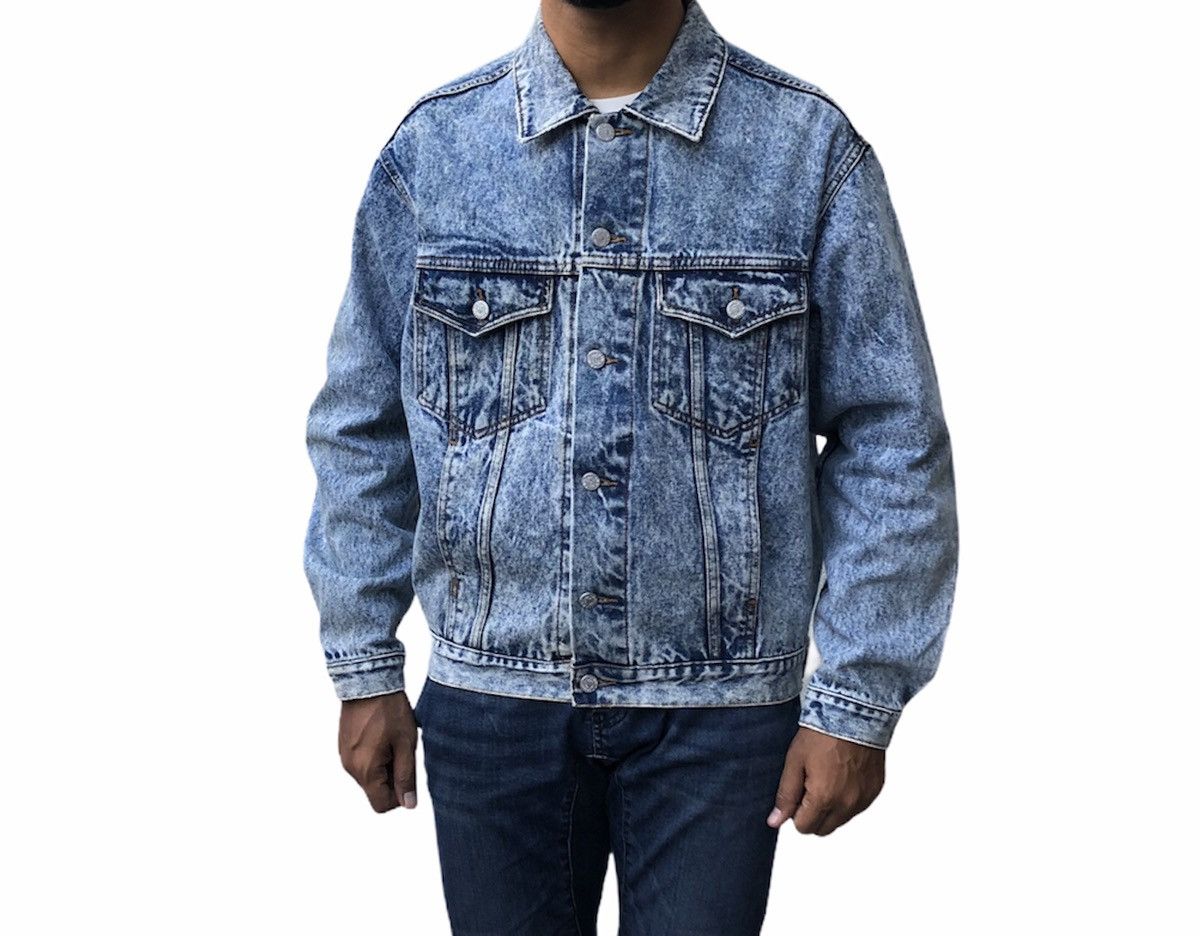Vintage Vintage 90s Classic Hotcrew Denim Trucker Jacket Size US M / EU 48-50 / 2 - 1 Thumbnail