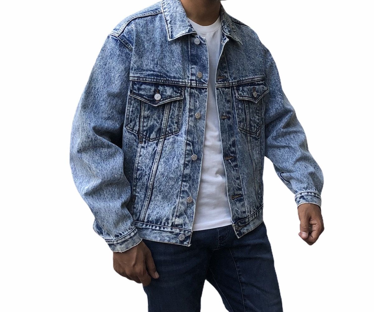 Vintage Vintage 90s Classic Hotcrew Denim Trucker Jacket Size US M / EU 48-50 / 2 - 7 Thumbnail