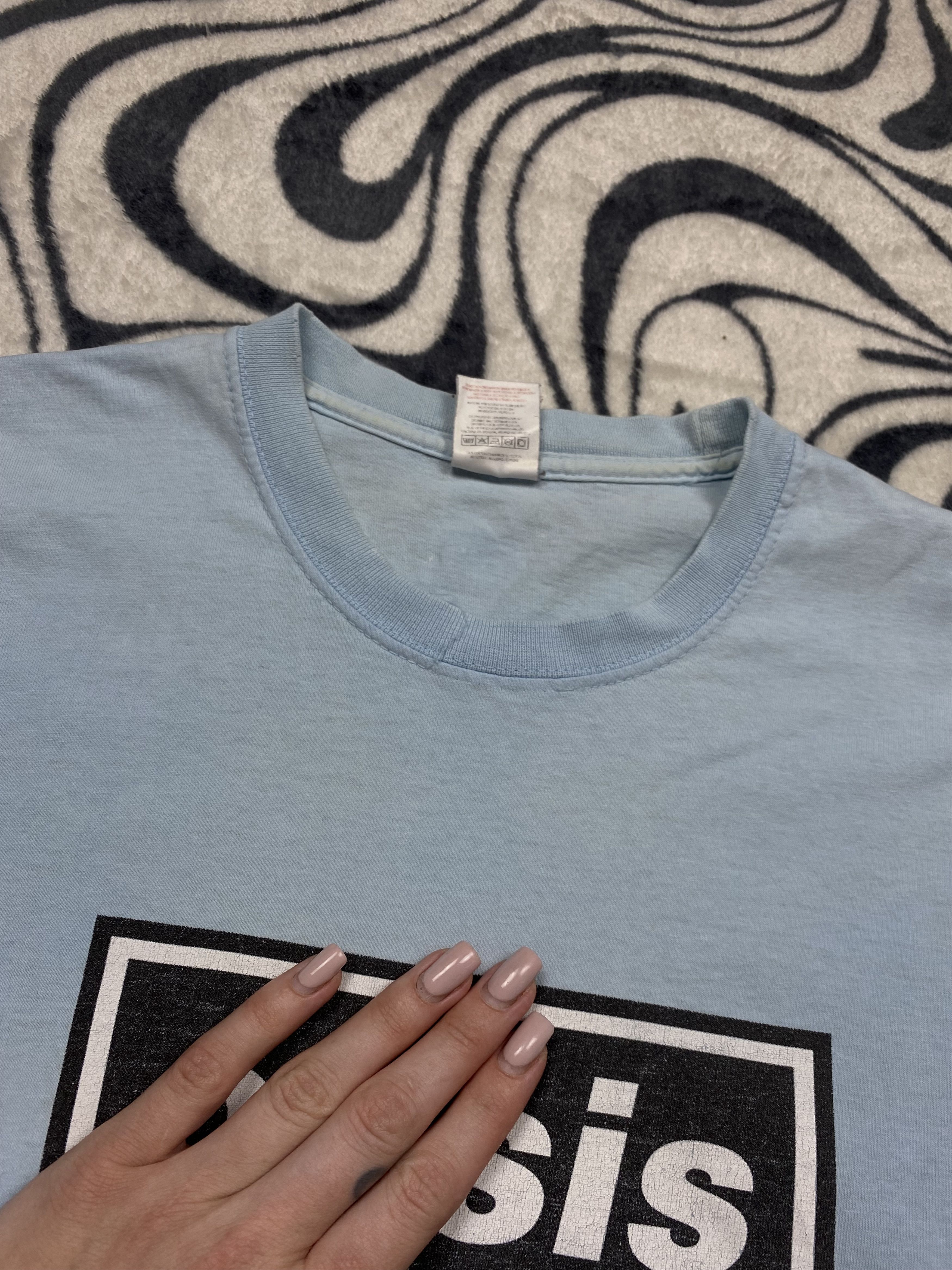 Band Tees × Vintage Oasis Vintage Mens T-Shirt Tee Size US L / EU 52-54 / 3 - 4 Thumbnail
