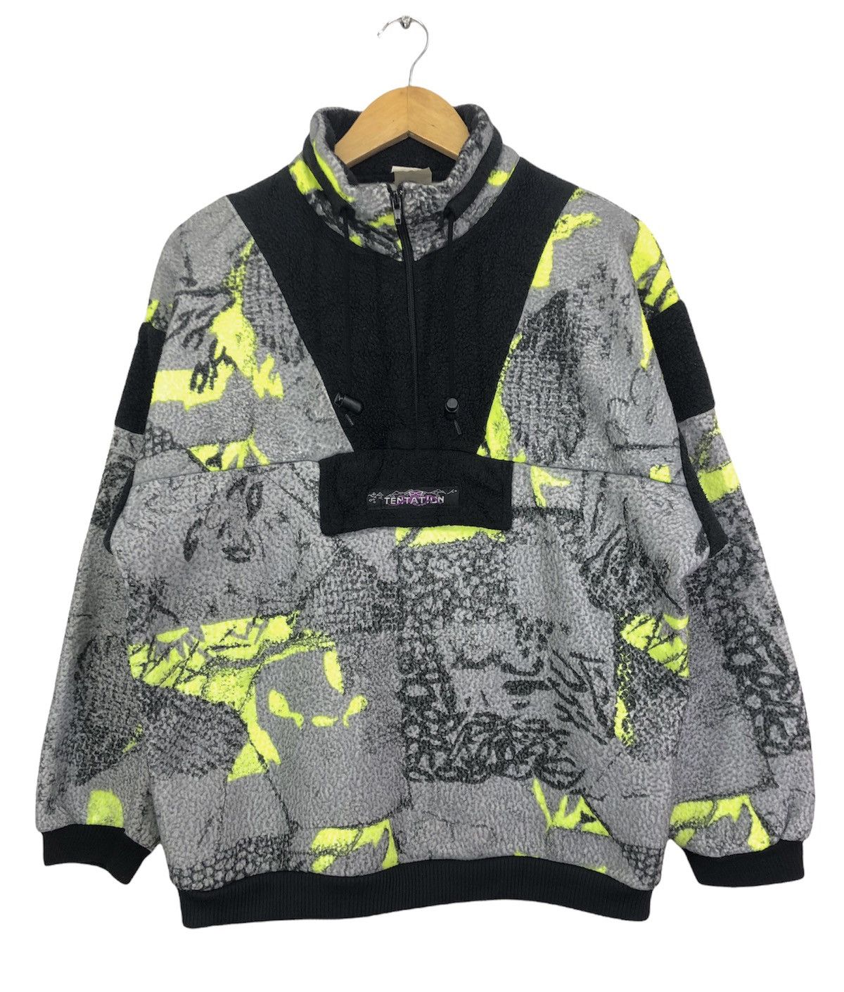 Vintage Vintage Tentation Fleece Anorak Jacket Size US L / EU 52-54 / 3 - 1 Thumbnail
