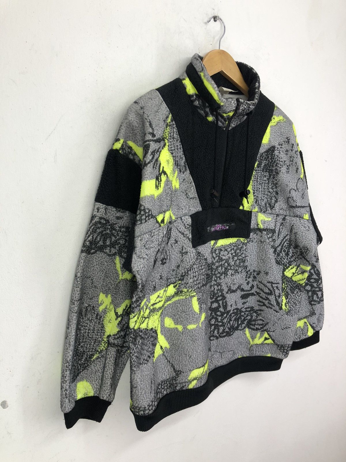 Vintage Vintage Tentation Fleece Anorak Jacket Size US L / EU 52-54 / 3 - 3 Thumbnail