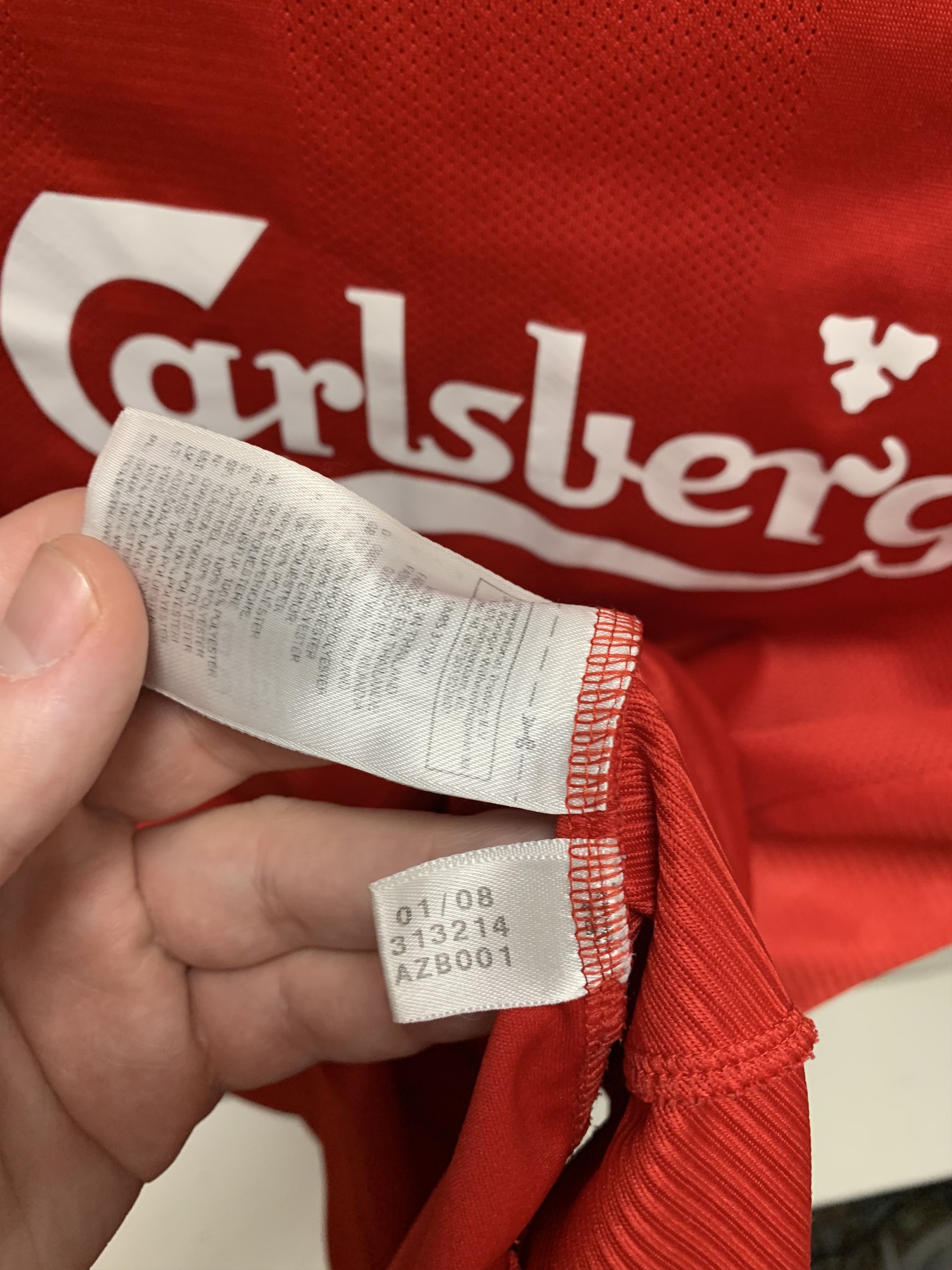Adidas Liverpool adidas carlsberg M soccer jersey 2007-08 Size US M / EU 48-50 / 2 - 5 Thumbnail