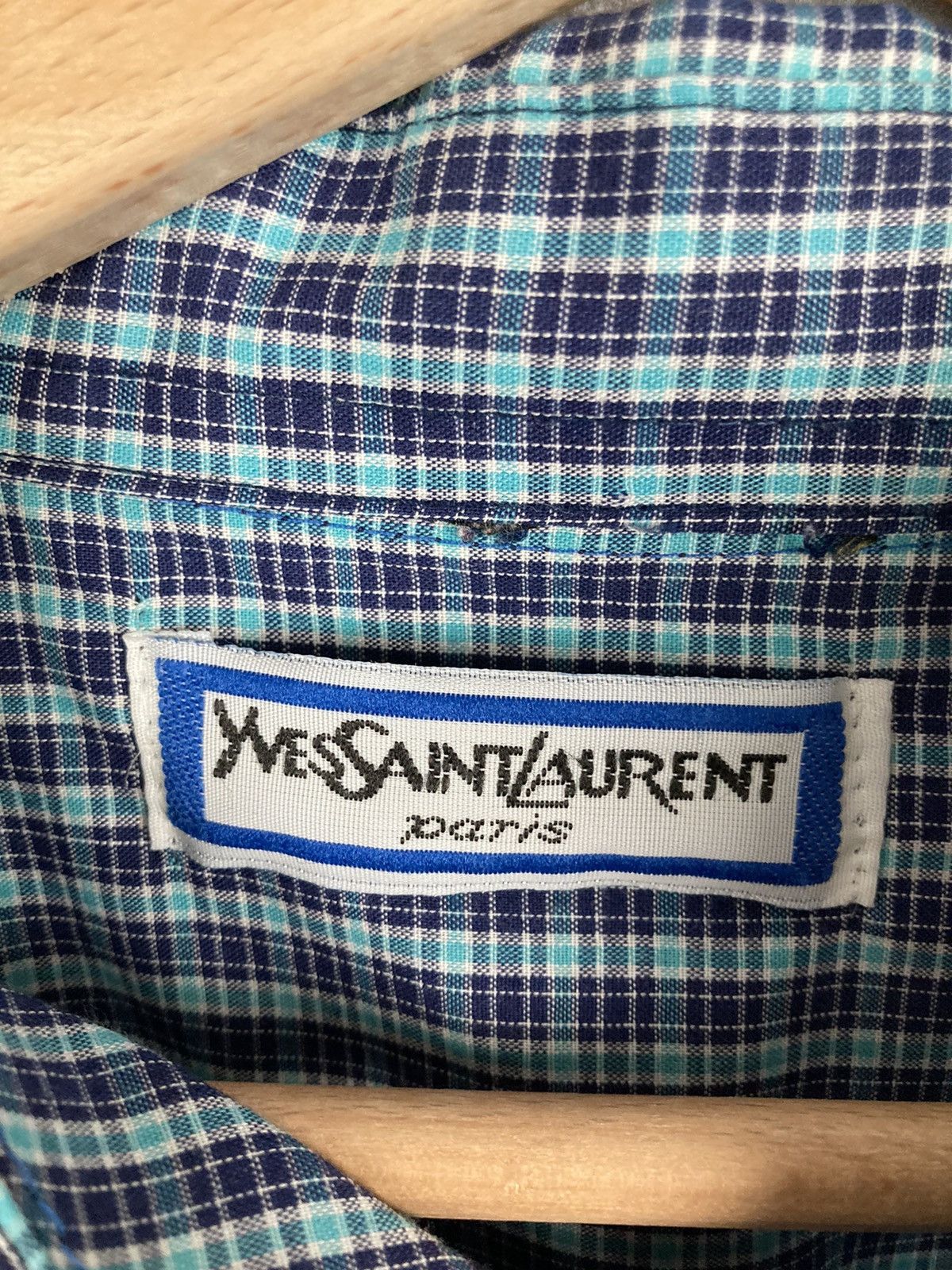 Vintage Vintage 80s YSL Logo Yves Saint Laurent Oversized Shirt Size US M / EU 48-50 / 2 - 5 Thumbnail