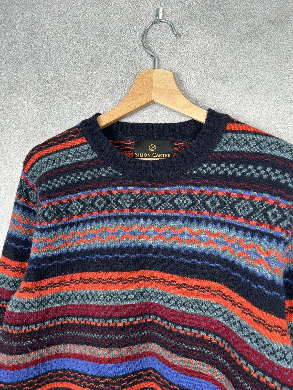 Other Vintage Avant Garde Sweater Striped Wool Kurt Cobain Size US M / EU 48-50 / 2 - 3 Thumbnail