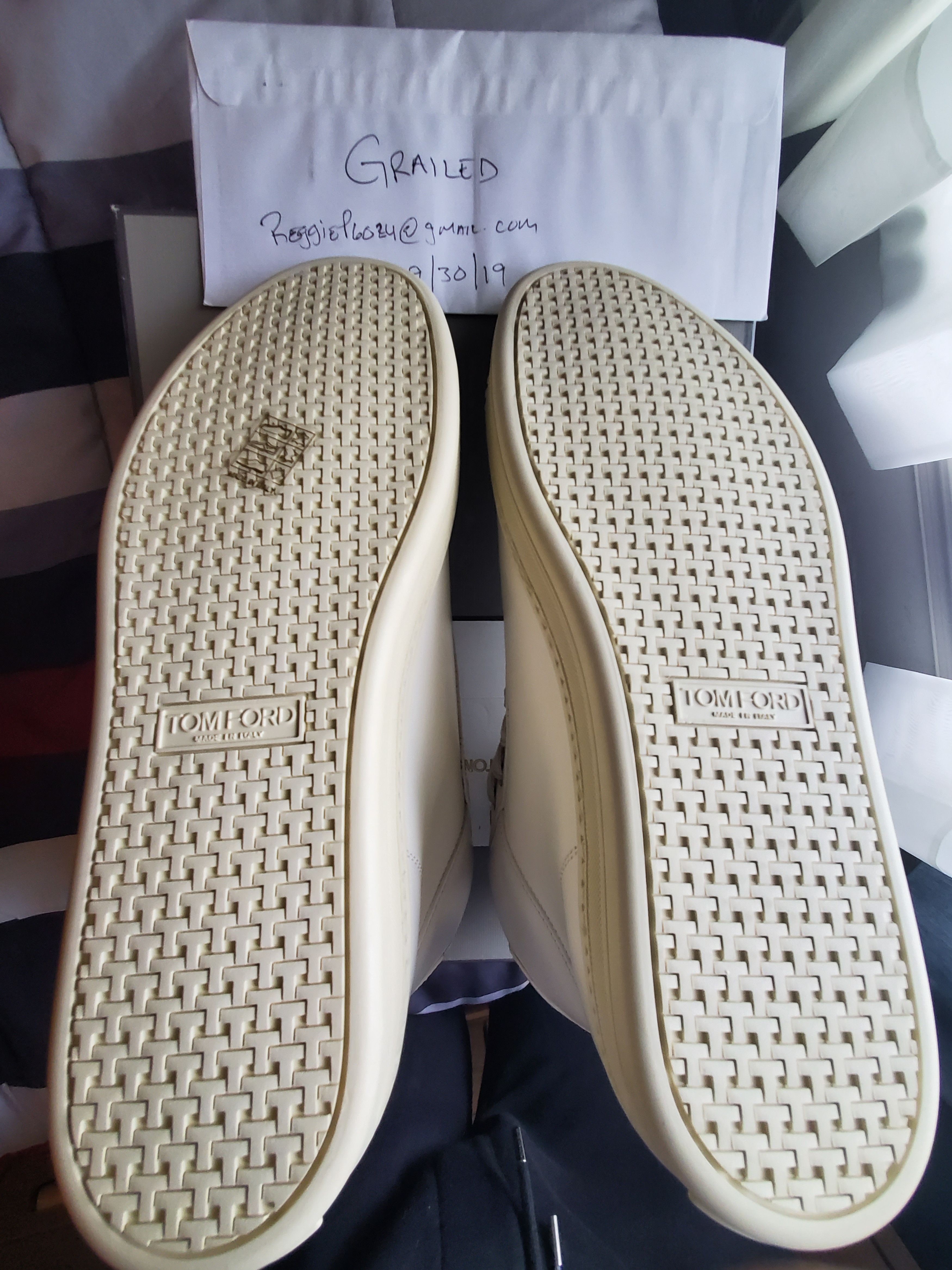 Tom Ford White Russel High Top Sneakers NWT Size US 10 / EU 43 - 3 Thumbnail