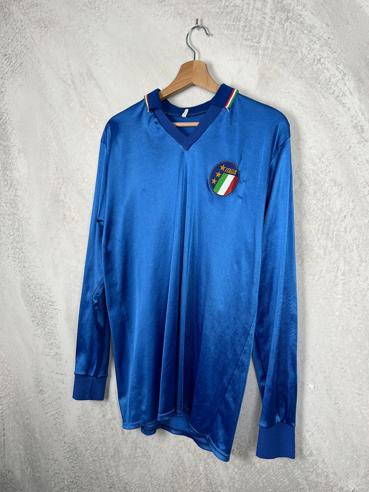 Vintage Vintage Rare Italy 70s 80s Soccer Jersey Retro Size US L / EU 52-54 / 3 - 2 Thumbnail