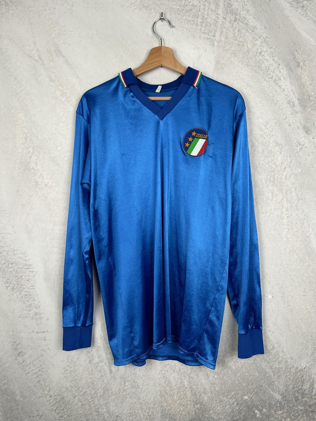 Vintage Vintage Rare Italy 70s 80s Soccer Jersey Retro Size US L / EU 52-54 / 3 - 1 Thumbnail