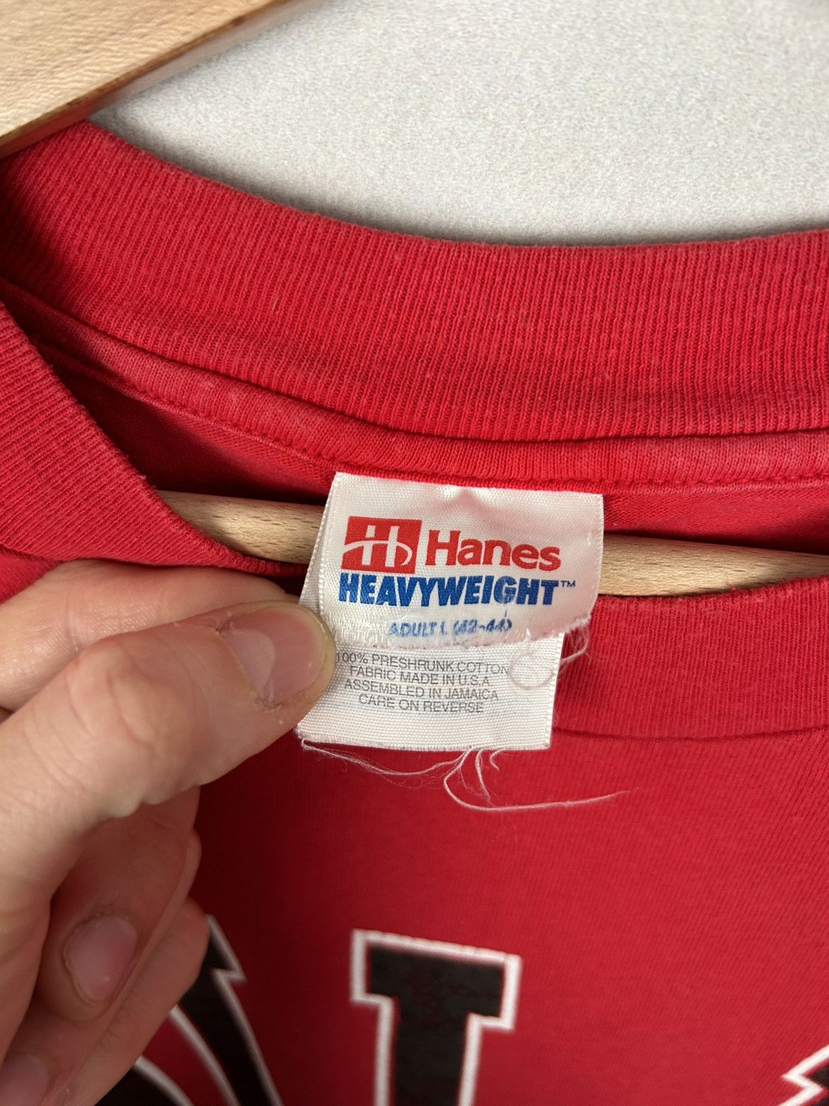 NBA × Vintage Vintage 90s Chicago Bulls NBA Single Stitch Hanes Tee Size US L / EU 52-54 / 3 - 6 Thumbnail