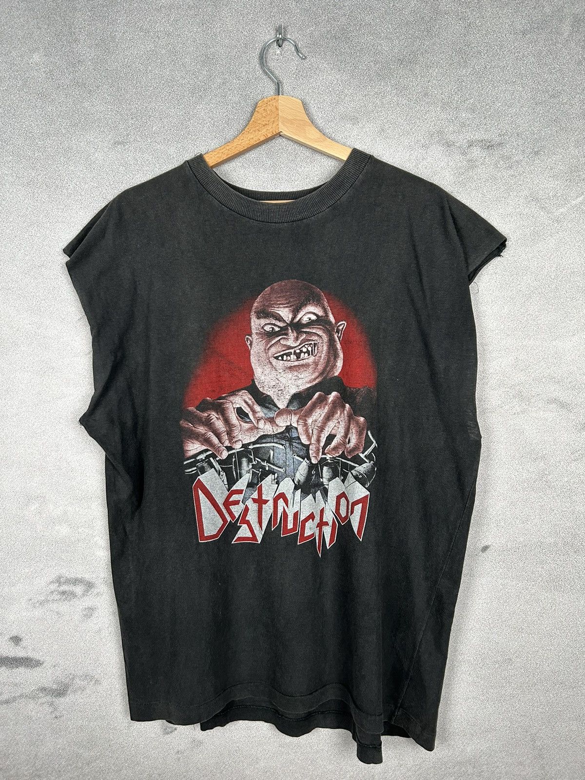 Band Tees Vintage Destruction Rock Band Tee Tank Top Punk Rare 90s Size US XL / EU 56 / 4 - 1 Thumbnail
