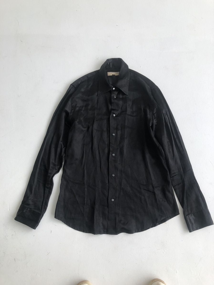 Vintage 90s IceBerg Jeans Silk Shirt Old Money Style
