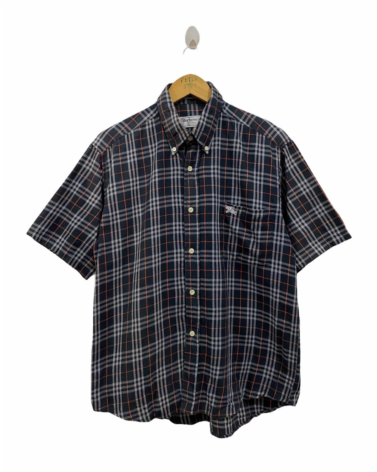 Burberry Vintage Burberrys Button Shirt Size US M / EU 48-50 / 2 - 1 Thumbnail