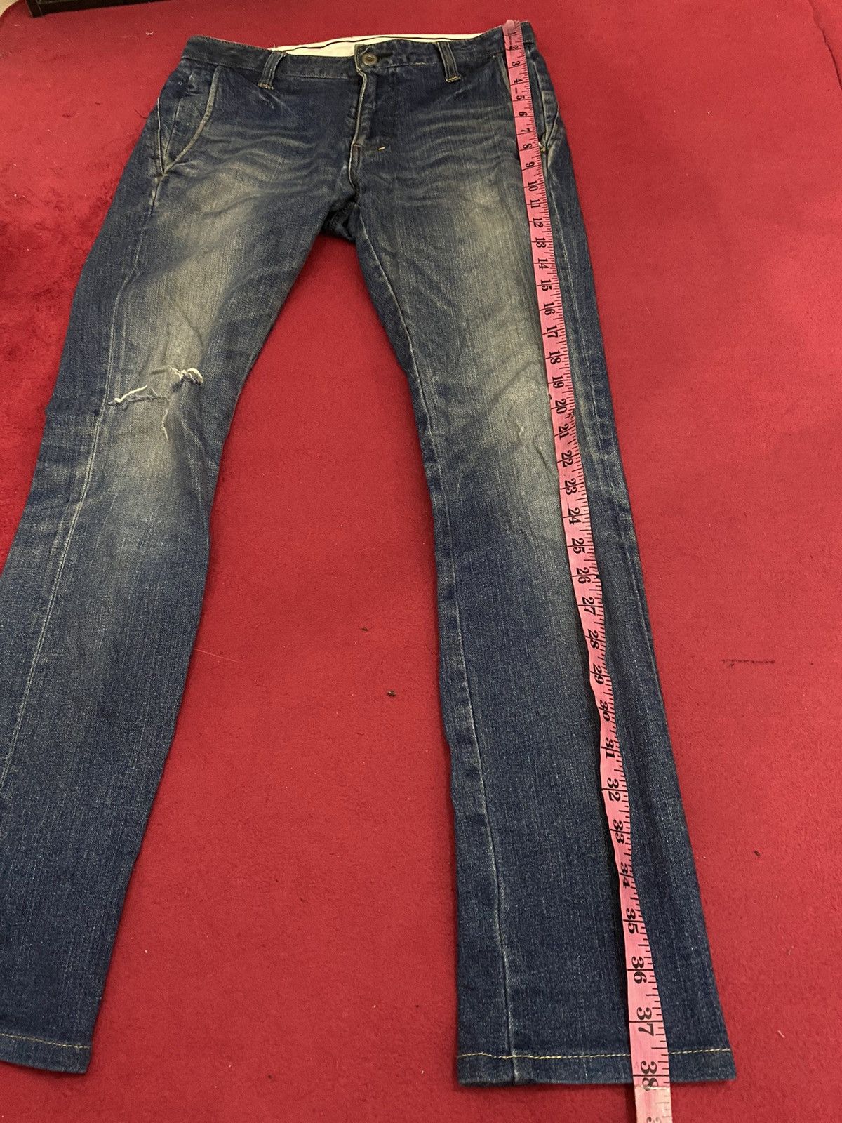 FACTOTUM 🔥Factotum Tapper Fitting Distress Denim Size US 30 / EU 46 - 17 Thumbnail