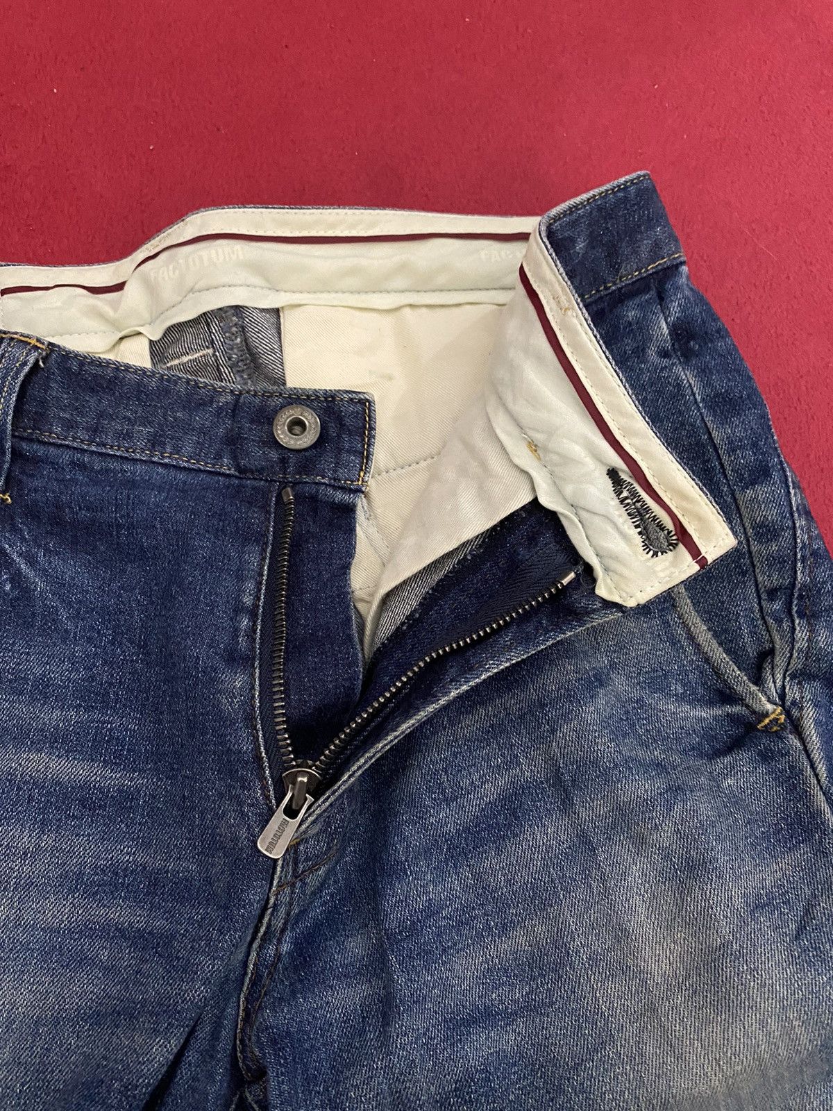 FACTOTUM 🔥Factotum Tapper Fitting Distress Denim Size US 30 / EU 46 - 10 Thumbnail