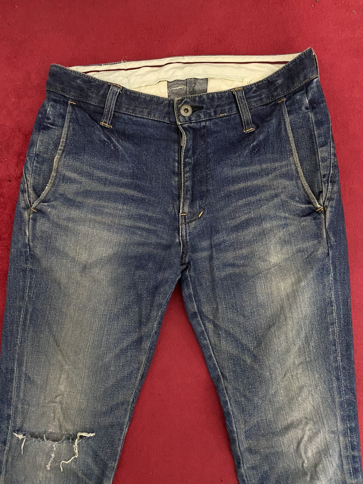 FACTOTUM 🔥Factotum Tapper Fitting Distress Denim Size US 30 / EU 46 - 5 Thumbnail