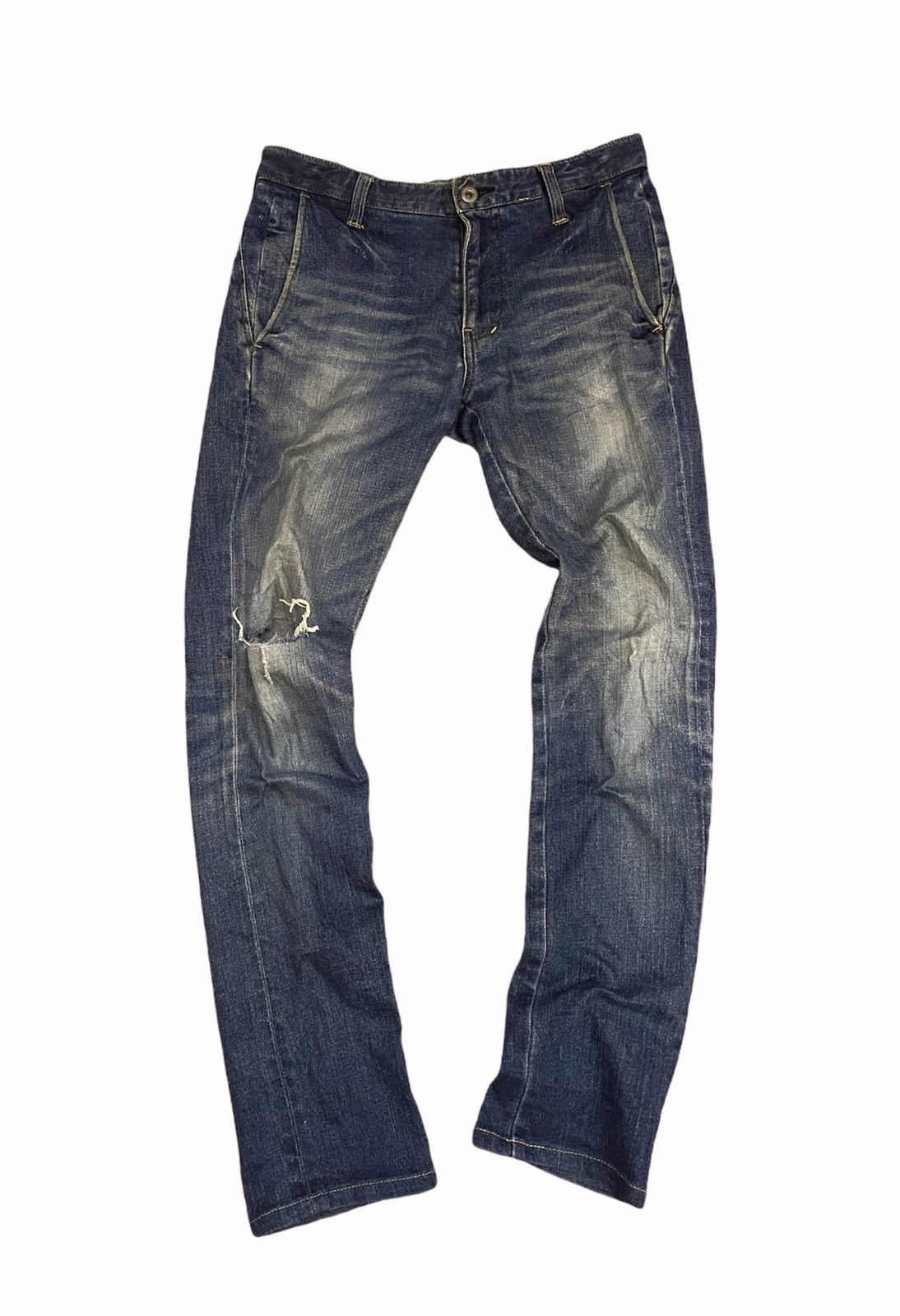 FACTOTUM 🔥Factotum Tapper Fitting Distress Denim Size US 30 / EU 46 - 1 Thumbnail