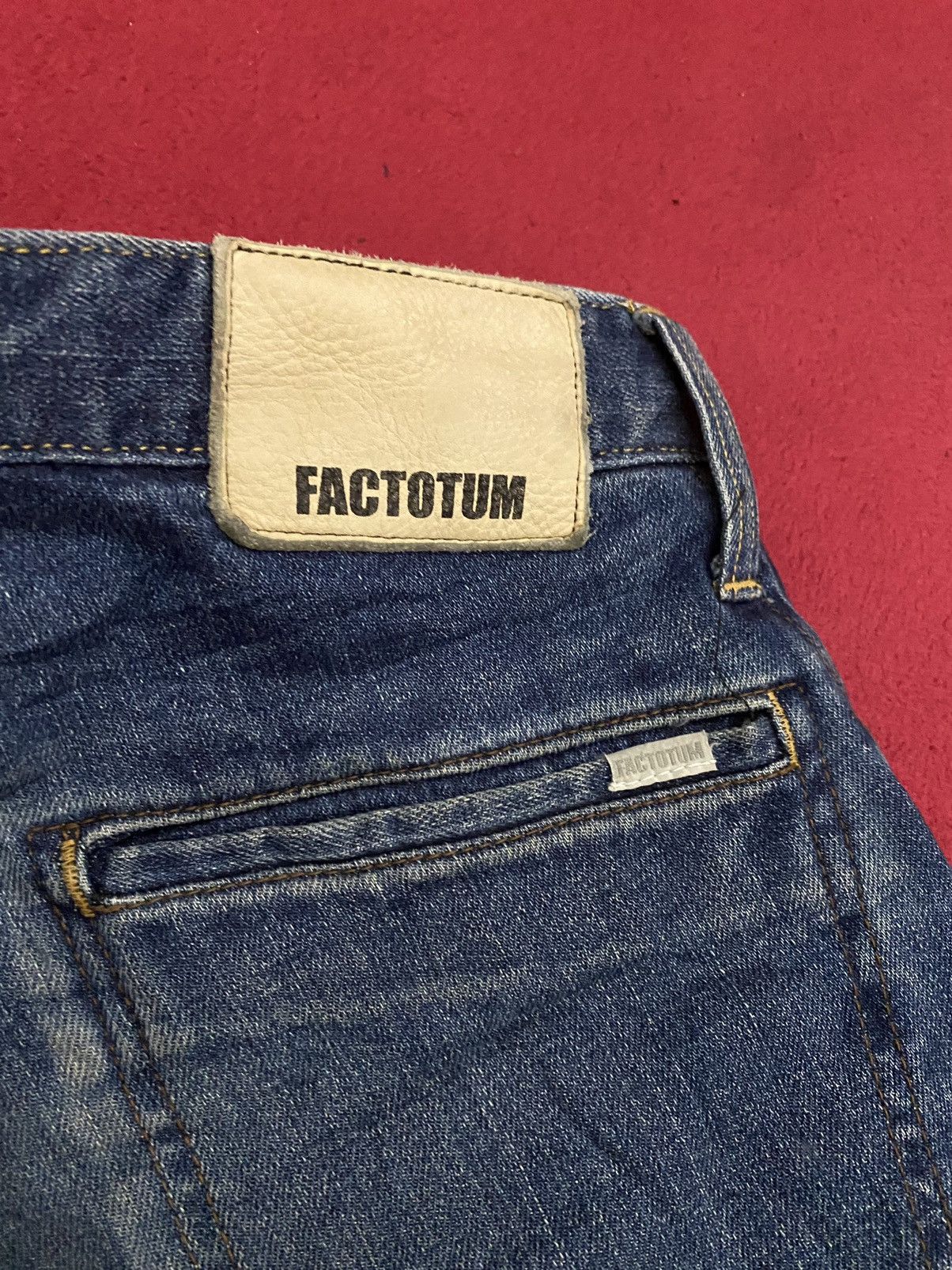 FACTOTUM 🔥Factotum Tapper Fitting Distress Denim Size US 30 / EU 46 - 19 Thumbnail
