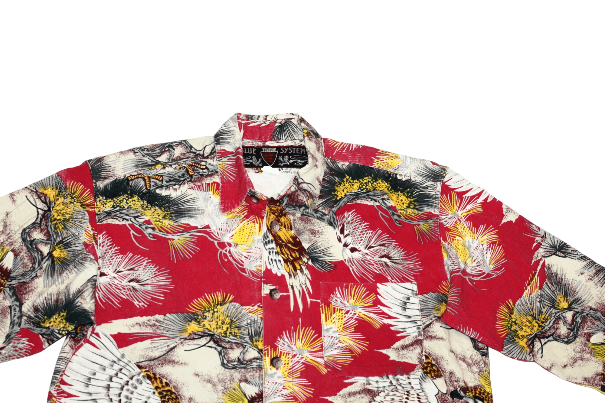JET SET RARE💥 Jet Set x Blue System Japan Eagle Corduroy Shirt Size US L / EU 52-54 / 3 - 8 Thumbnail