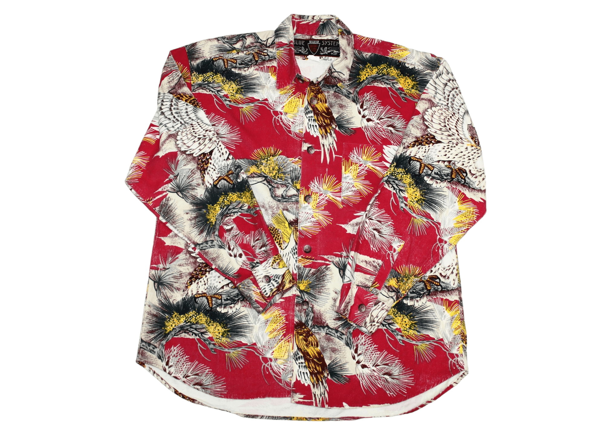 JET SET RARE💥 Jet Set x Blue System Japan Eagle Corduroy Shirt Size US L / EU 52-54 / 3 - 1 Thumbnail