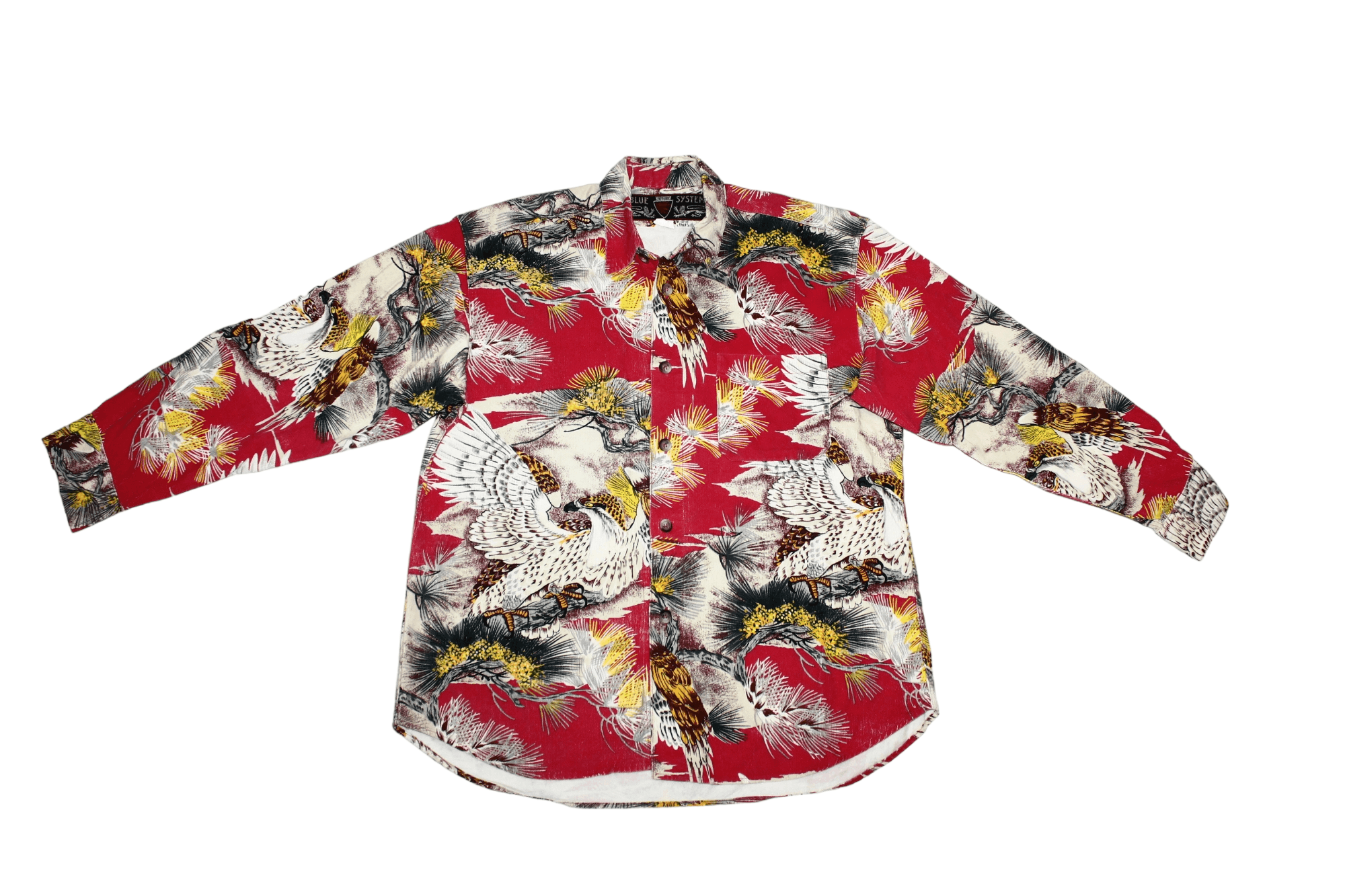 JET SET RARE💥 Jet Set x Blue System Japan Eagle Corduroy Shirt Size US L / EU 52-54 / 3 - 5 Thumbnail