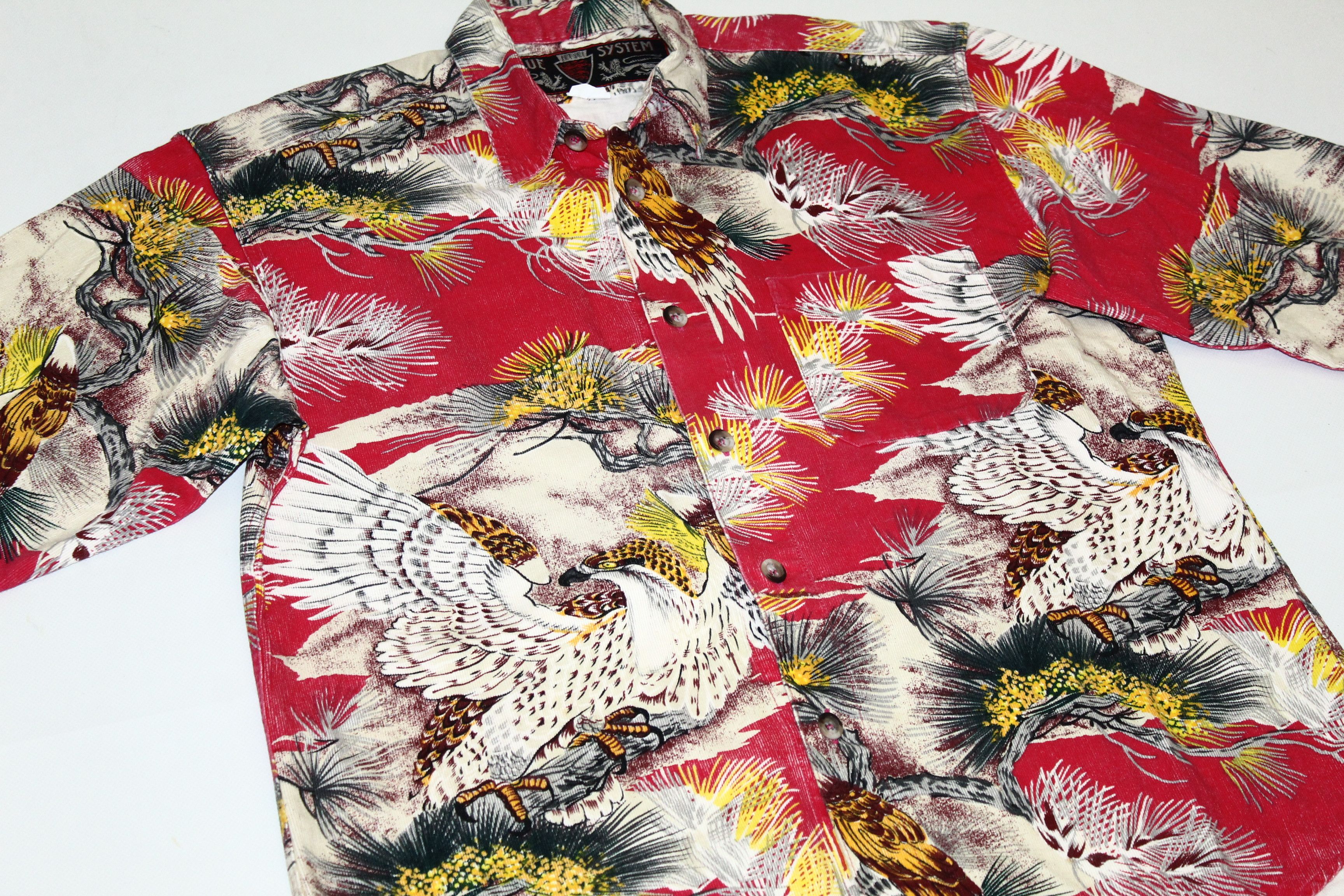 JET SET RARE💥 Jet Set x Blue System Japan Eagle Corduroy Shirt Size US L / EU 52-54 / 3 - 4 Thumbnail