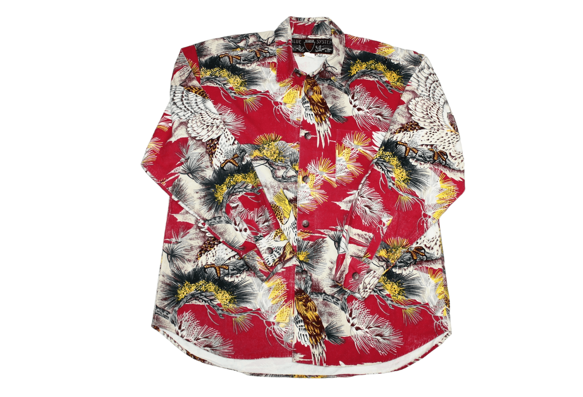 JET SET RARE💥 Jet Set x Blue System Japan Eagle Corduroy Shirt Size US L / EU 52-54 / 3 - 9 Thumbnail