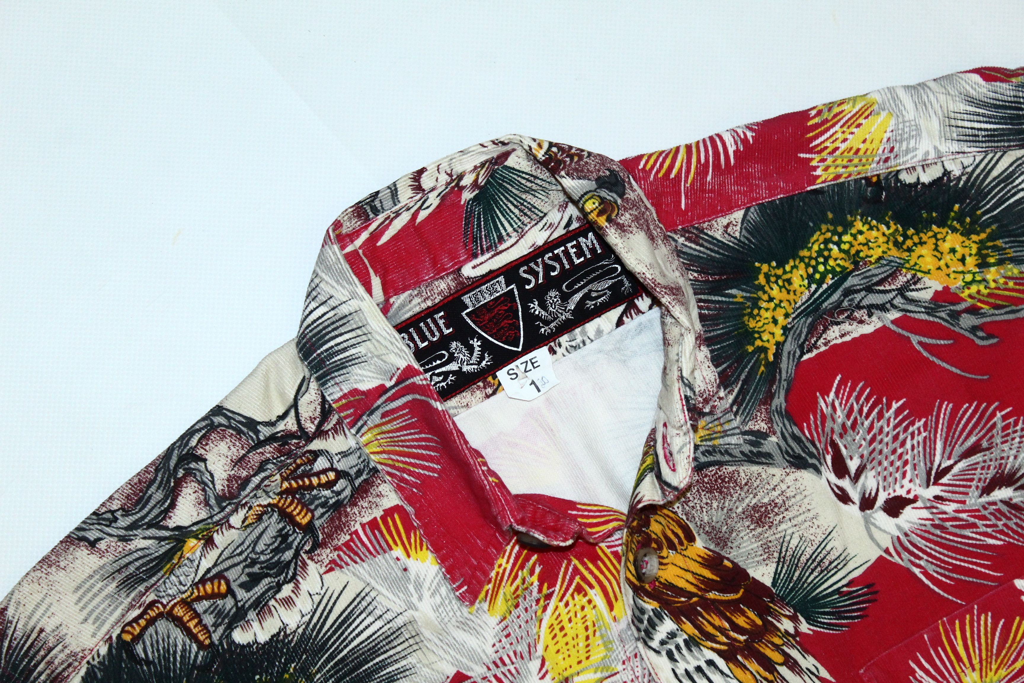 JET SET RARE💥 Jet Set x Blue System Japan Eagle Corduroy Shirt Size US L / EU 52-54 / 3 - 3 Thumbnail