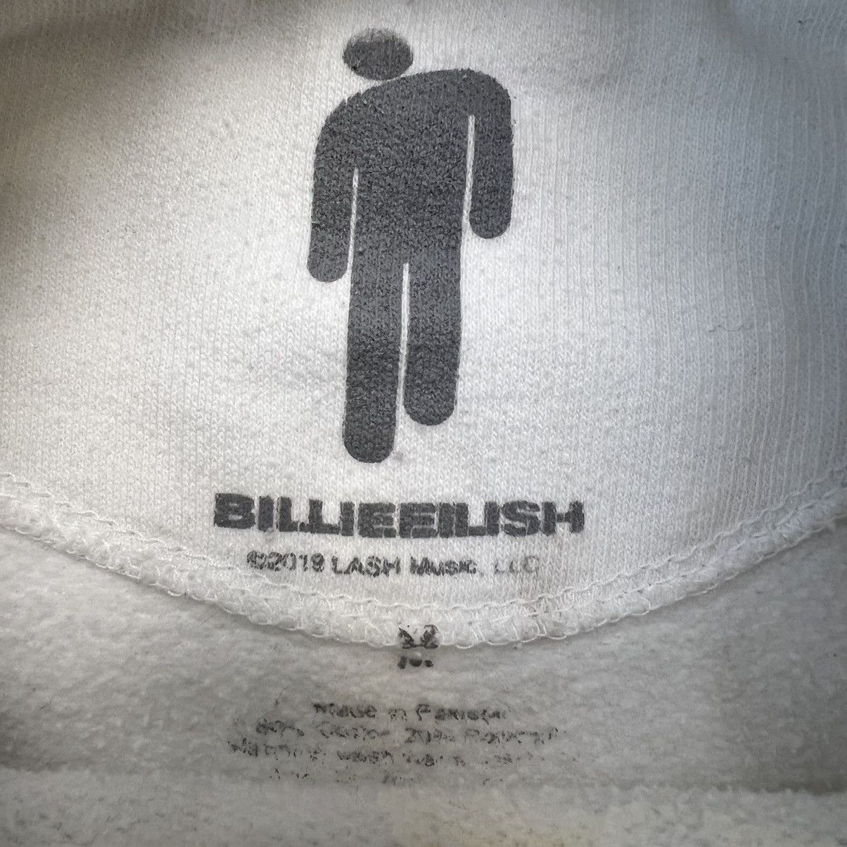 Band Tees 2019 Billie Eilish Hoodie Medium White Snake Graphic Band Size US M / EU 48-50 / 2 - 6 Thumbnail