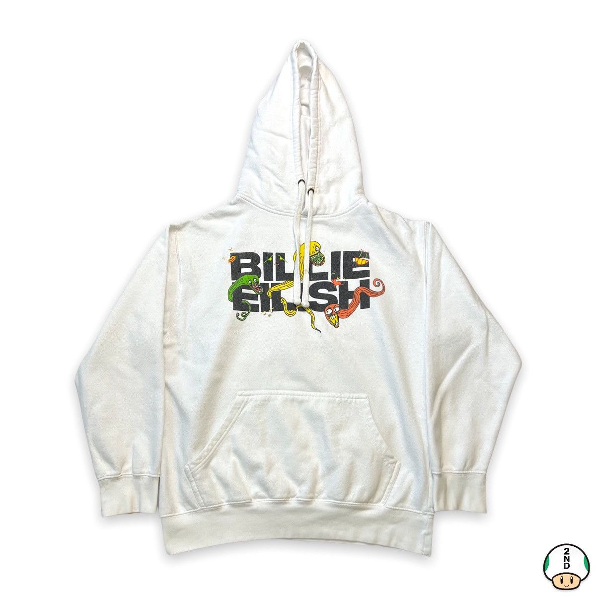 Band Tees 2019 Billie Eilish Hoodie Medium White Snake Graphic Band Size US M / EU 48-50 / 2 - 1 Thumbnail