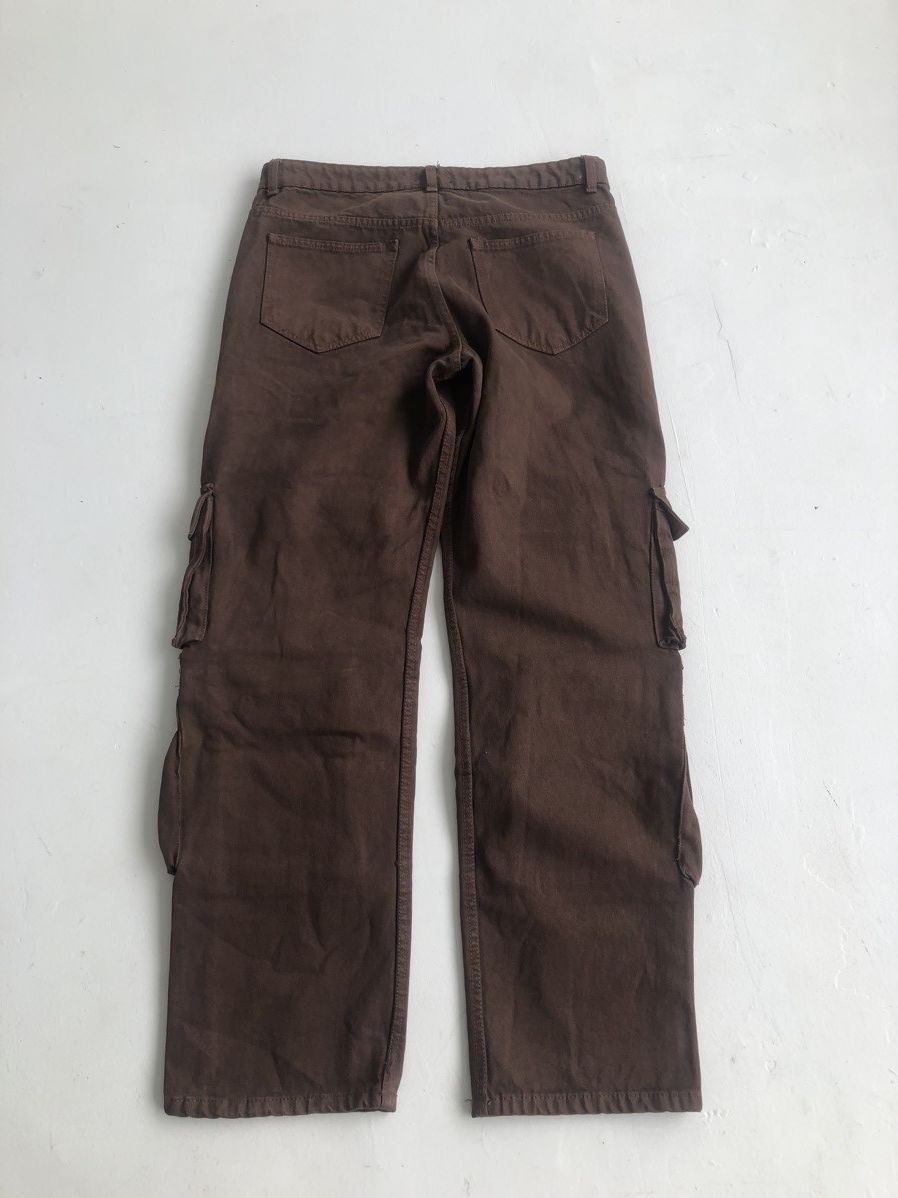 20471120 × Le Grande Bleu (L.G.B.) Japanese Brown Multi pocket Cargo Jeans / Travis Scott Style Size US 32 / EU 48 - 3 Thumbnail