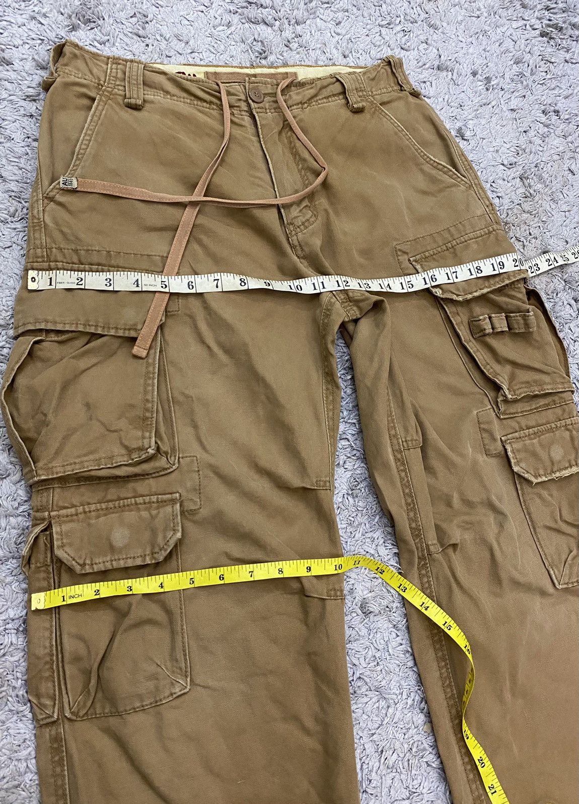 Japanese Brand Vintage Japanese Brand Whoau Distressed Cargo Pants Size US 32 / EU 48 - 12 Thumbnail