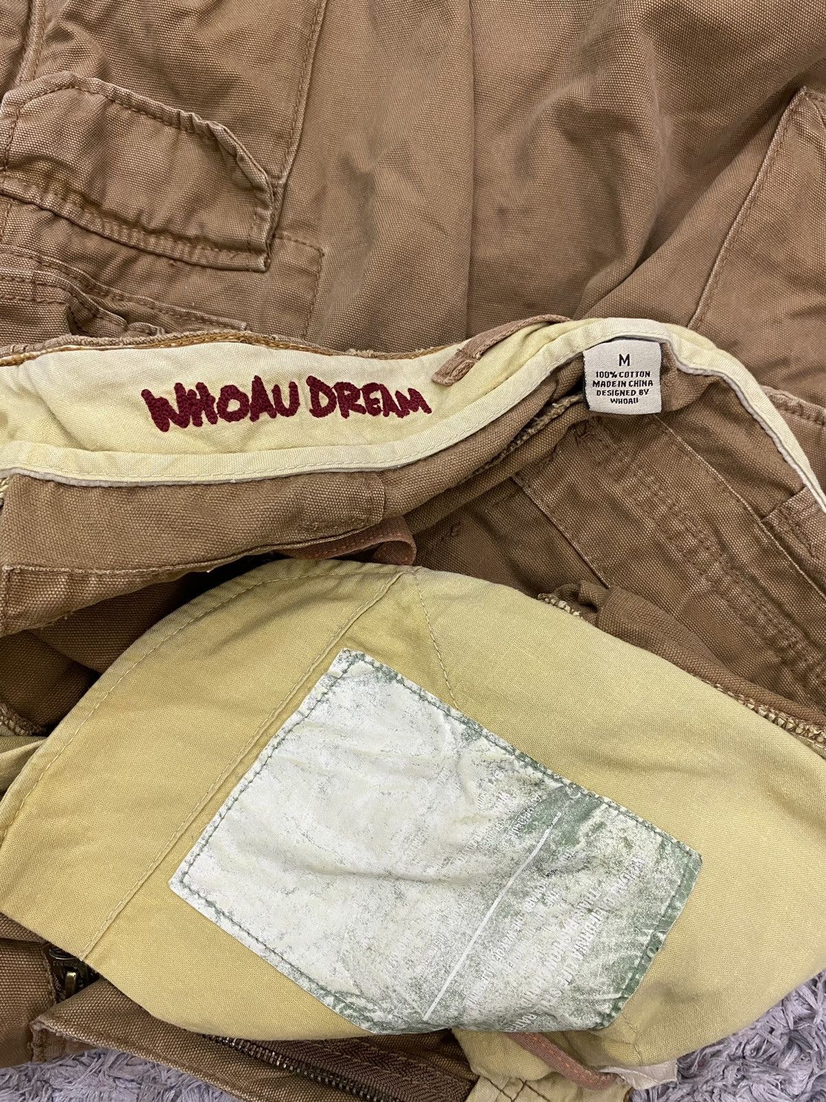 Japanese Brand Vintage Japanese Brand Whoau Distressed Cargo Pants Size US 32 / EU 48 - 15 Thumbnail